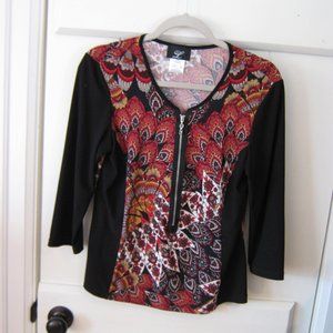 Black Libra 3/4 Sleeve Top